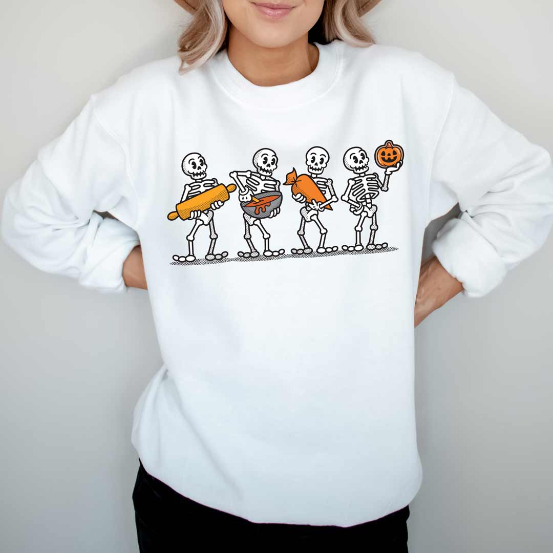 Cookie Decorating Skeletons Unisex Sweatshirt