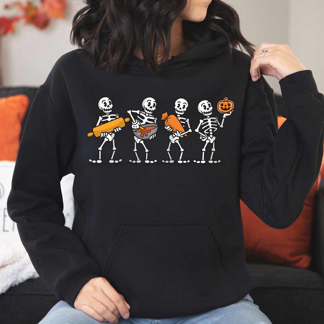 Cookie Decorating Skeletons Unisex Hoodie