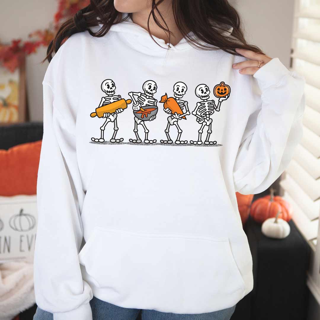 Cookie Decorating Skeletons Unisex Hoodie