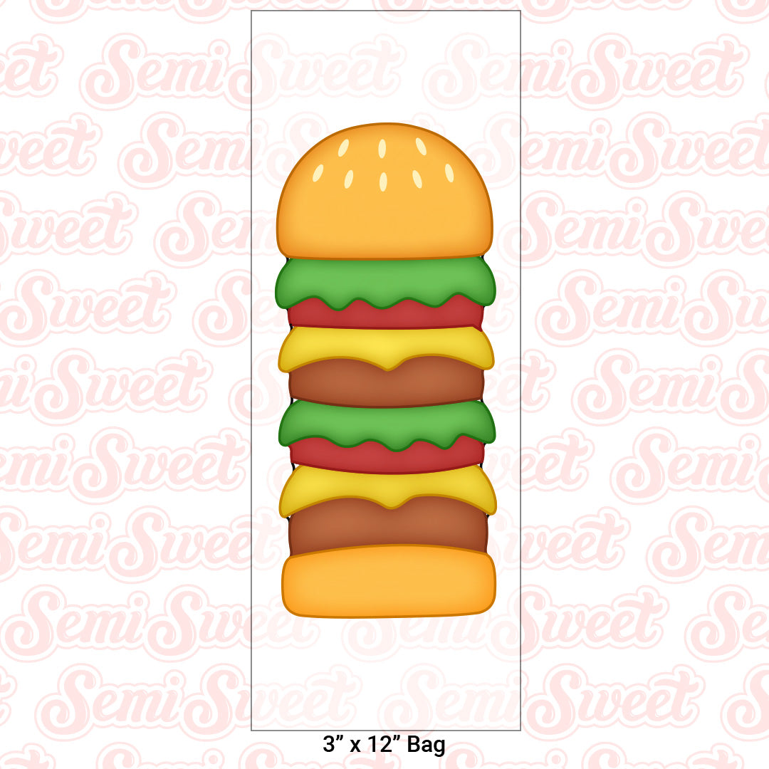 Skinny Burger Stack Cookie Cutter