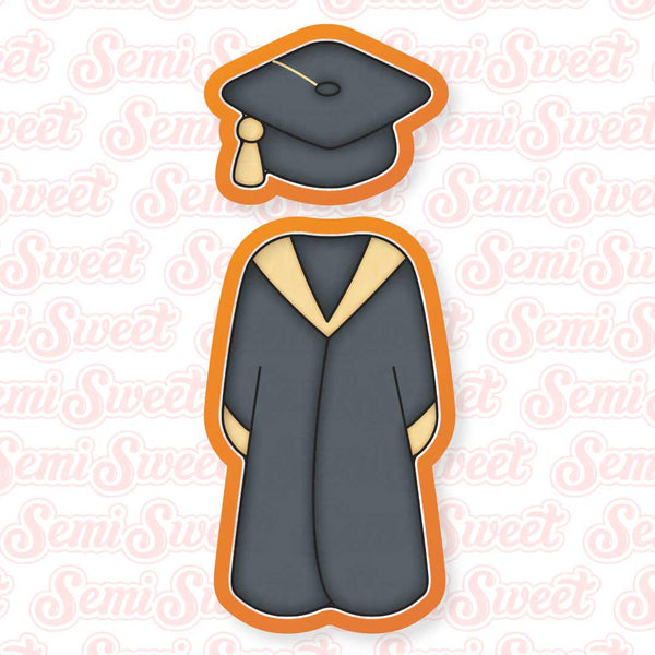 slim fit dress slacks Skinny Graduation Cap & Gown Cookie Cutter Set