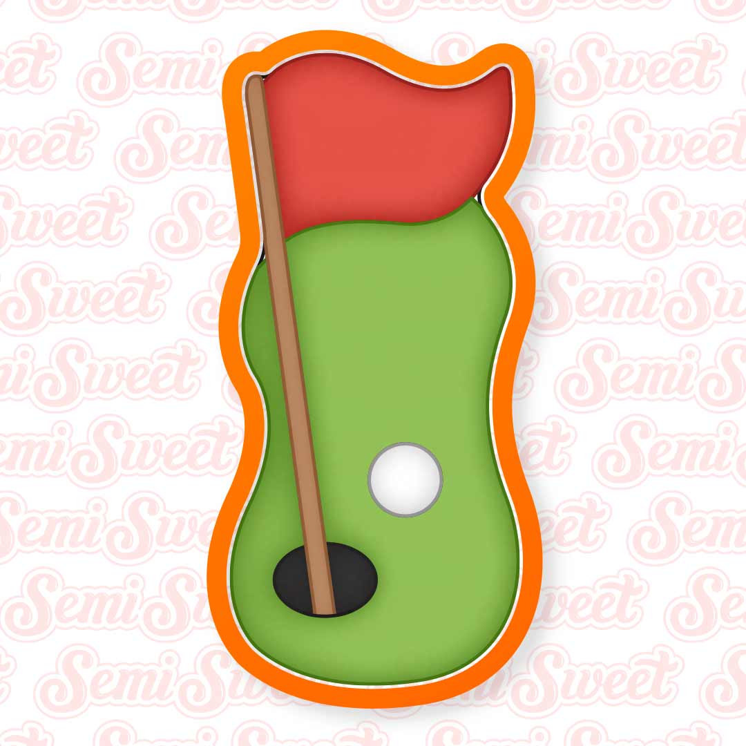 putting green golf cookie cutter