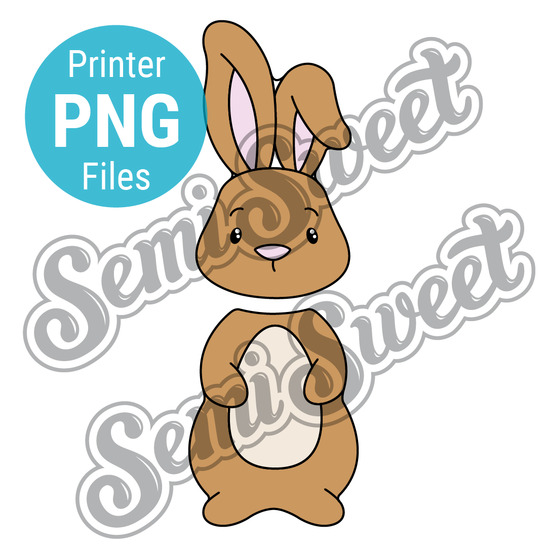 Skinny Easter Bunny Set - PNG Images