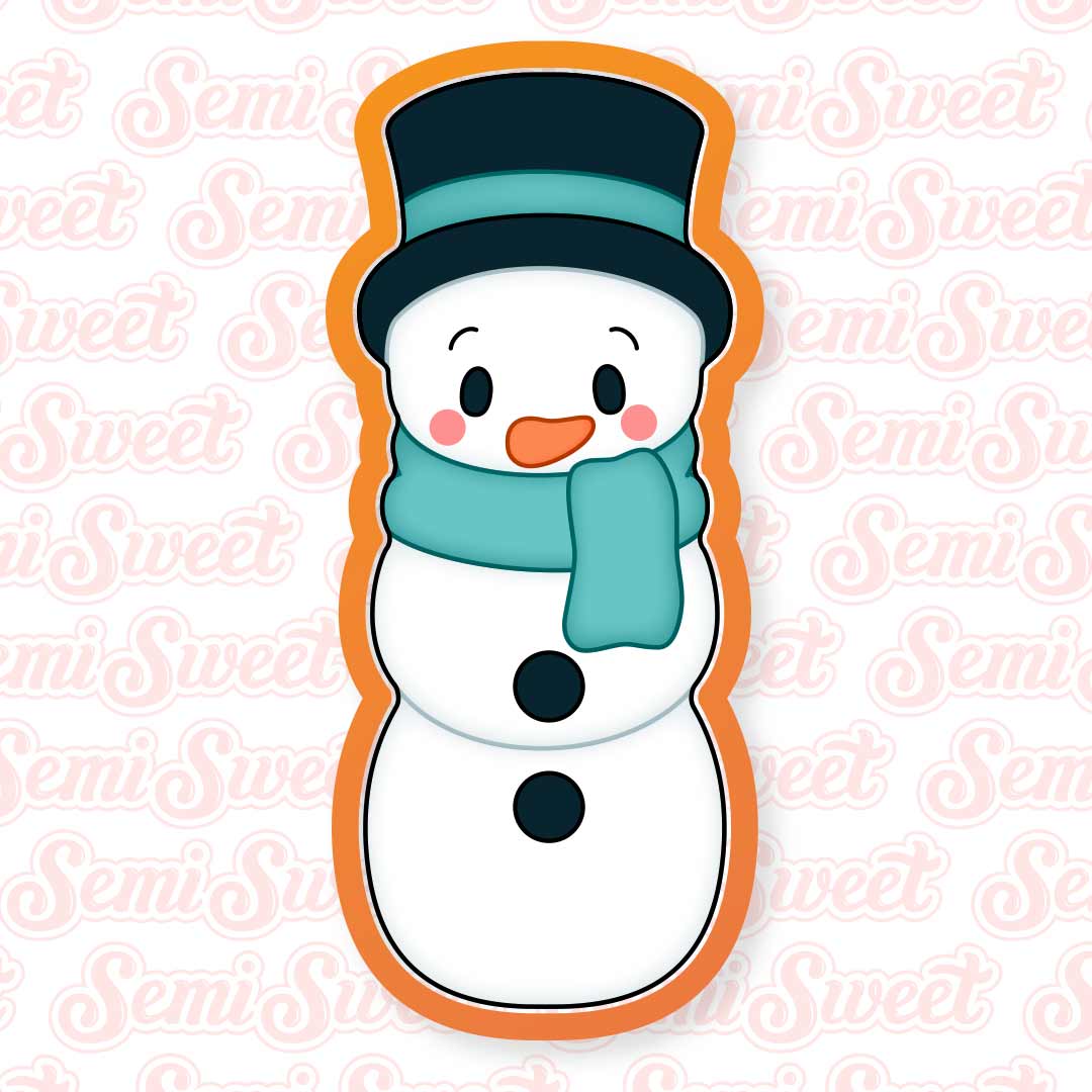 cute skinny snowman cookie cutter
