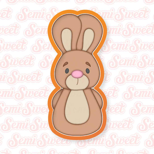 Skinny Cute Bunny Cookie Cutter