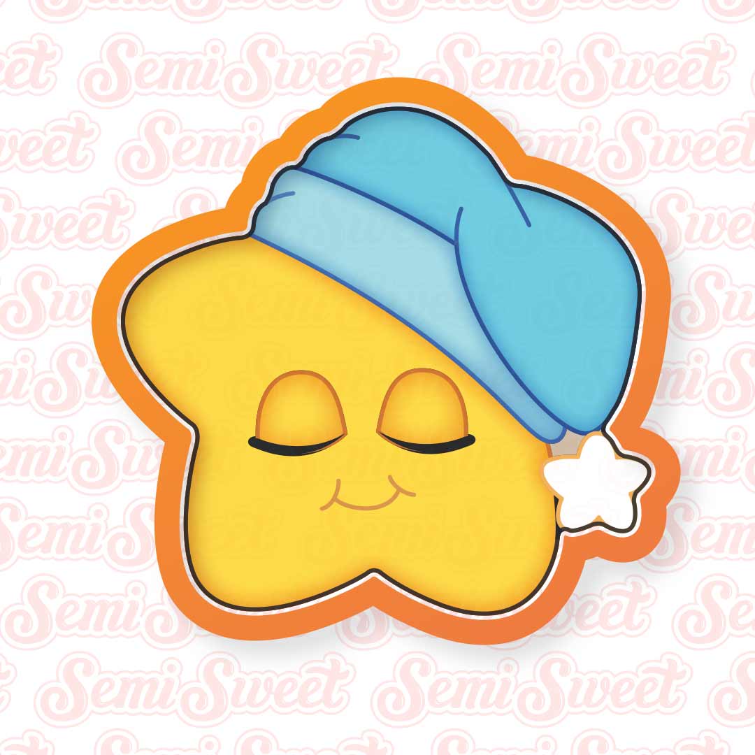 Sleeping Star Cookie Cutter | Semi Sweet Designs