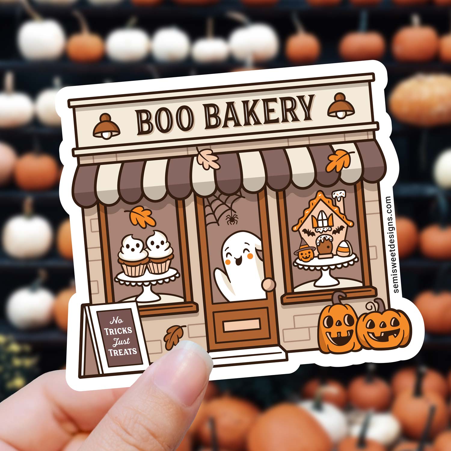 Boo Bakery Sticker | Semi Sweet Designs