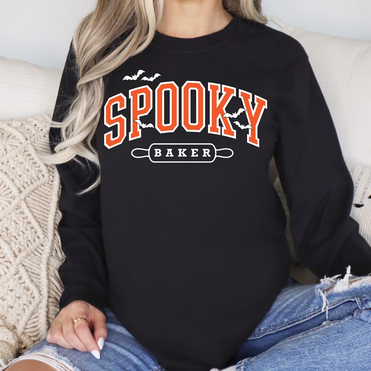 Spooky Baker Unisex Long Sleeve T-Shirt
