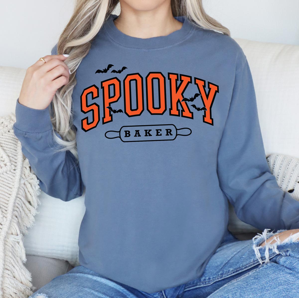 Spooky Baker Unisex Long Sleeve T-Shirt