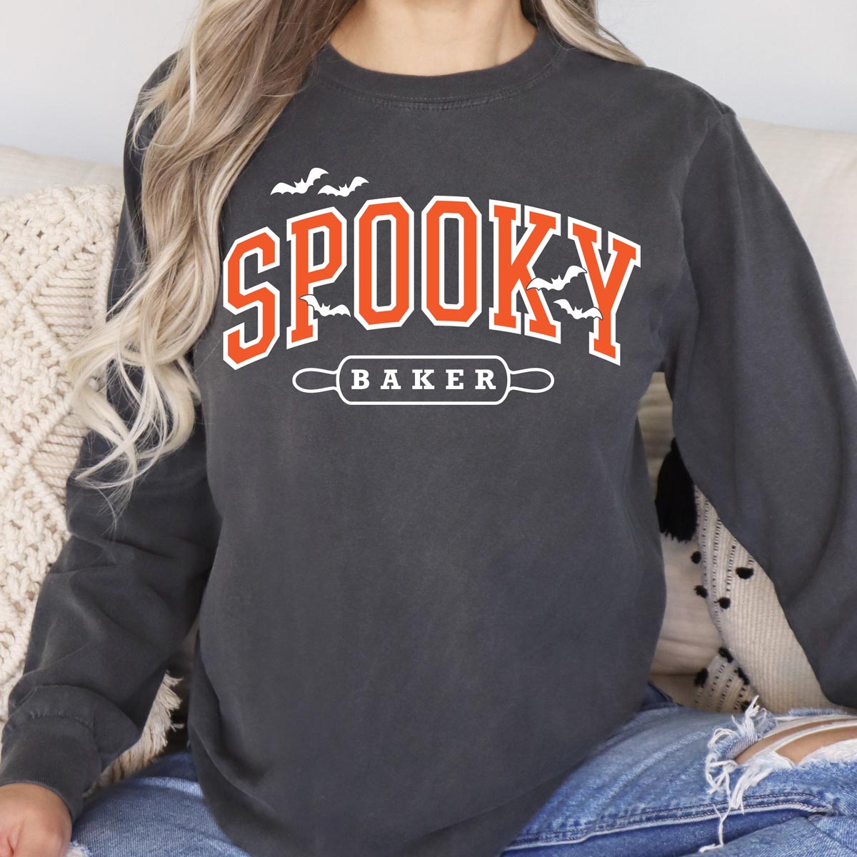 Spooky Baker Unisex Long Sleeve T-Shirt