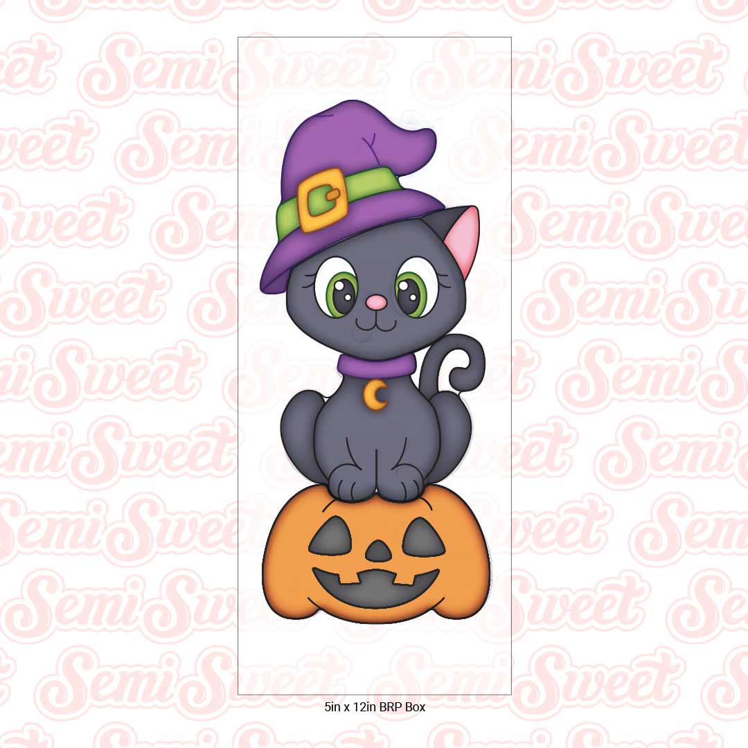 Stackable Witch Cat Cookie Cutter Set | Semi Sweet Designs