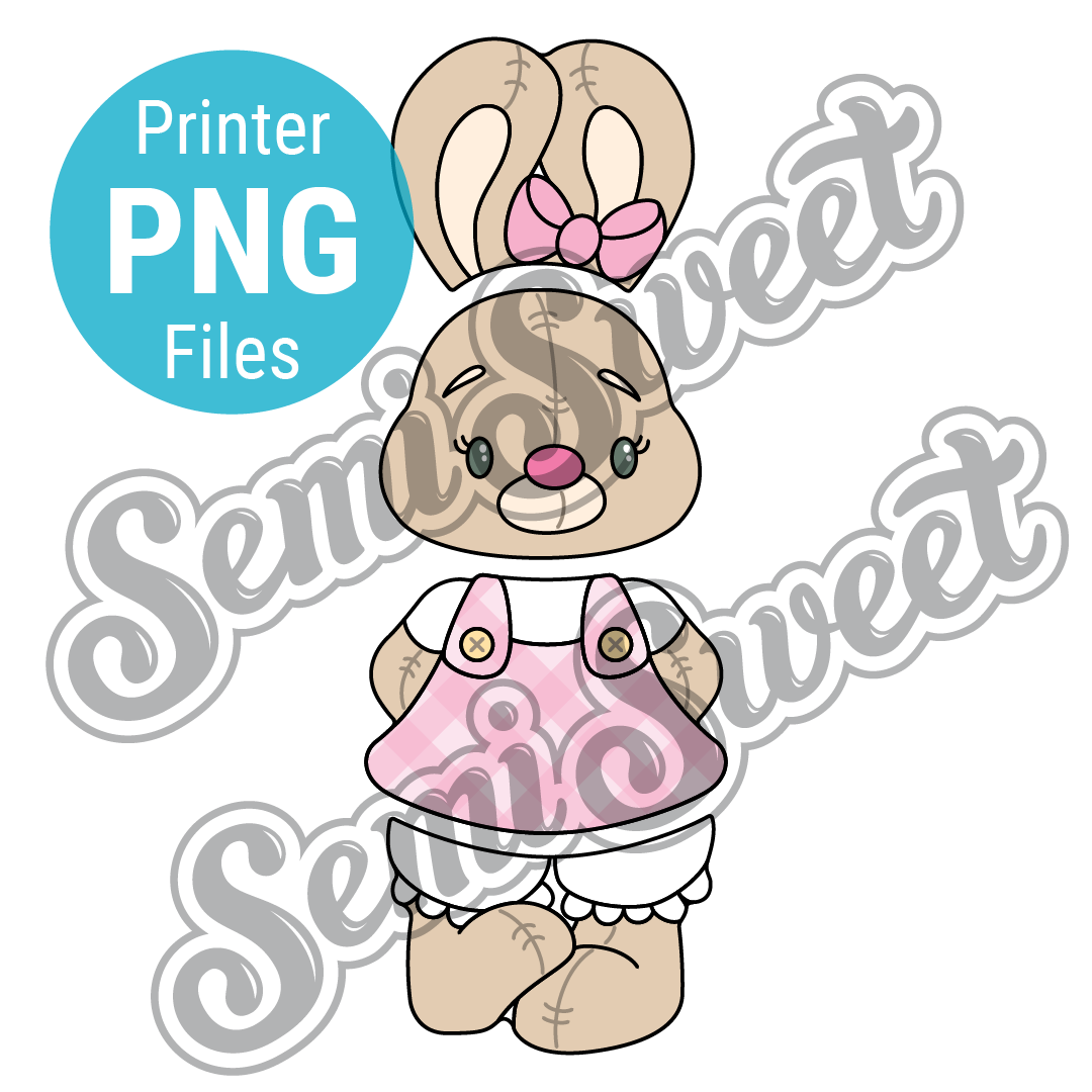 Stackable Girl Bunny Set - PNG Images | Semi Sweet Designs