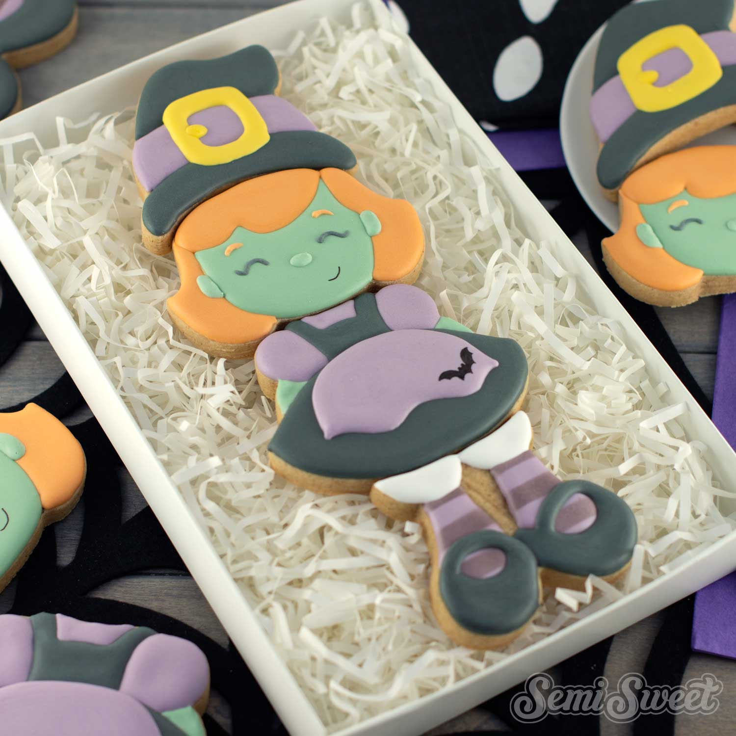 Stackable Witch Girl Cookie Cutter Set