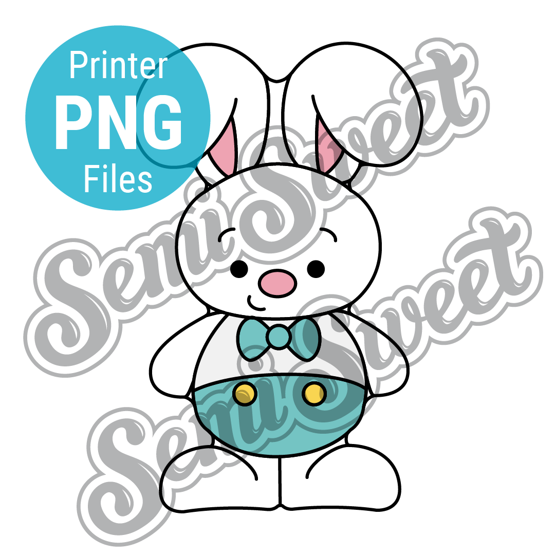 Standing Bunny Boy - PNG Images | Semi Sweet Designs