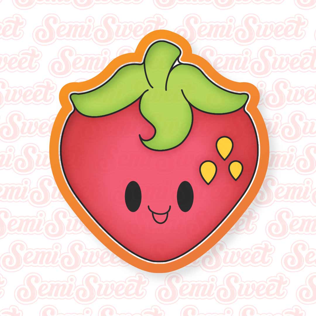 Strawberry Cookie Cutter | Semi Sweet Designs