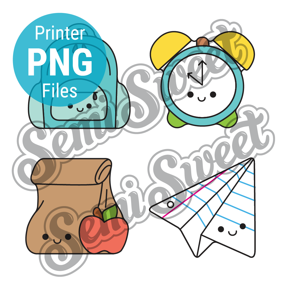 Student Pack Set - PNG Images | Semi Sweet Designs