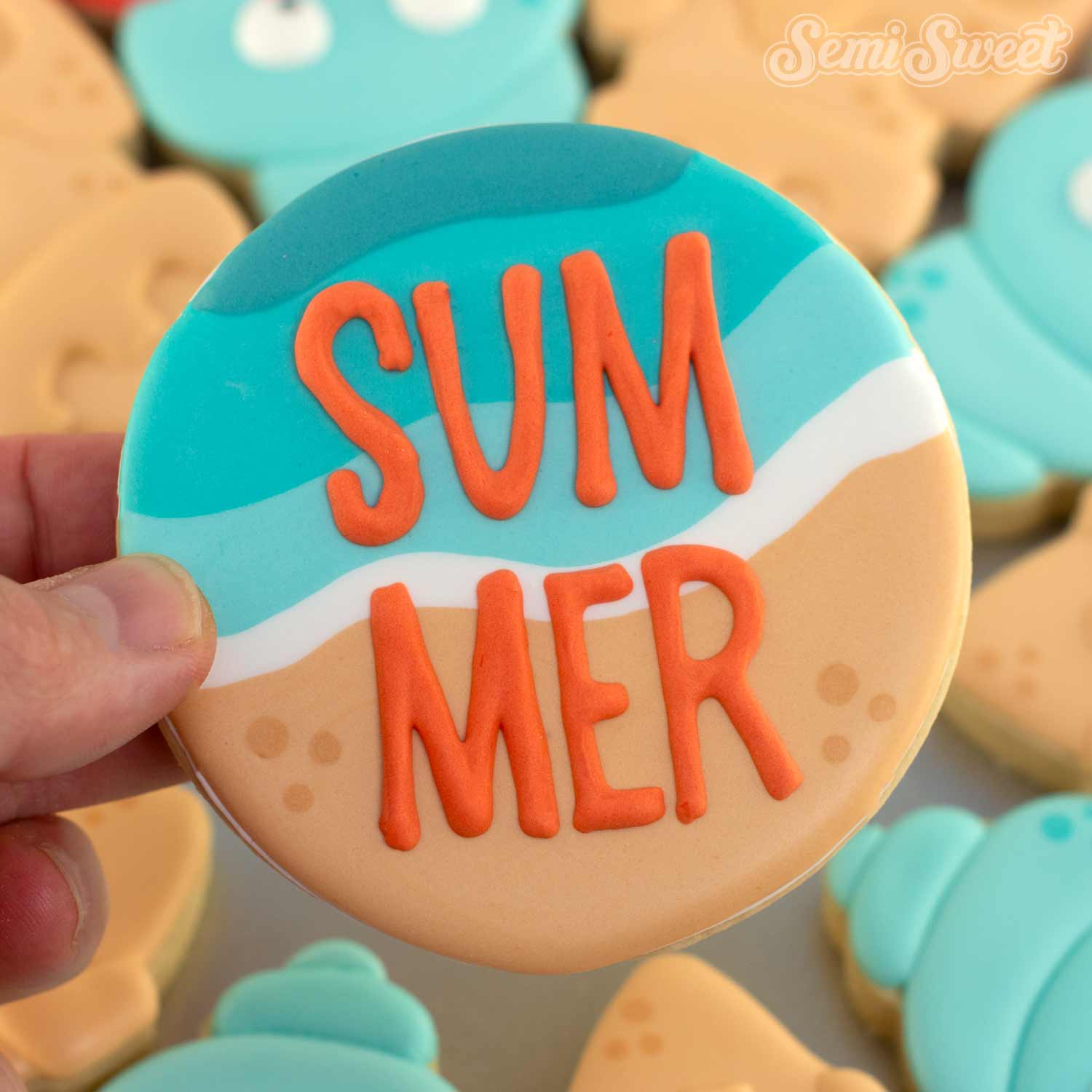 Sand Castle Hermit Crab Cookie Platter Set