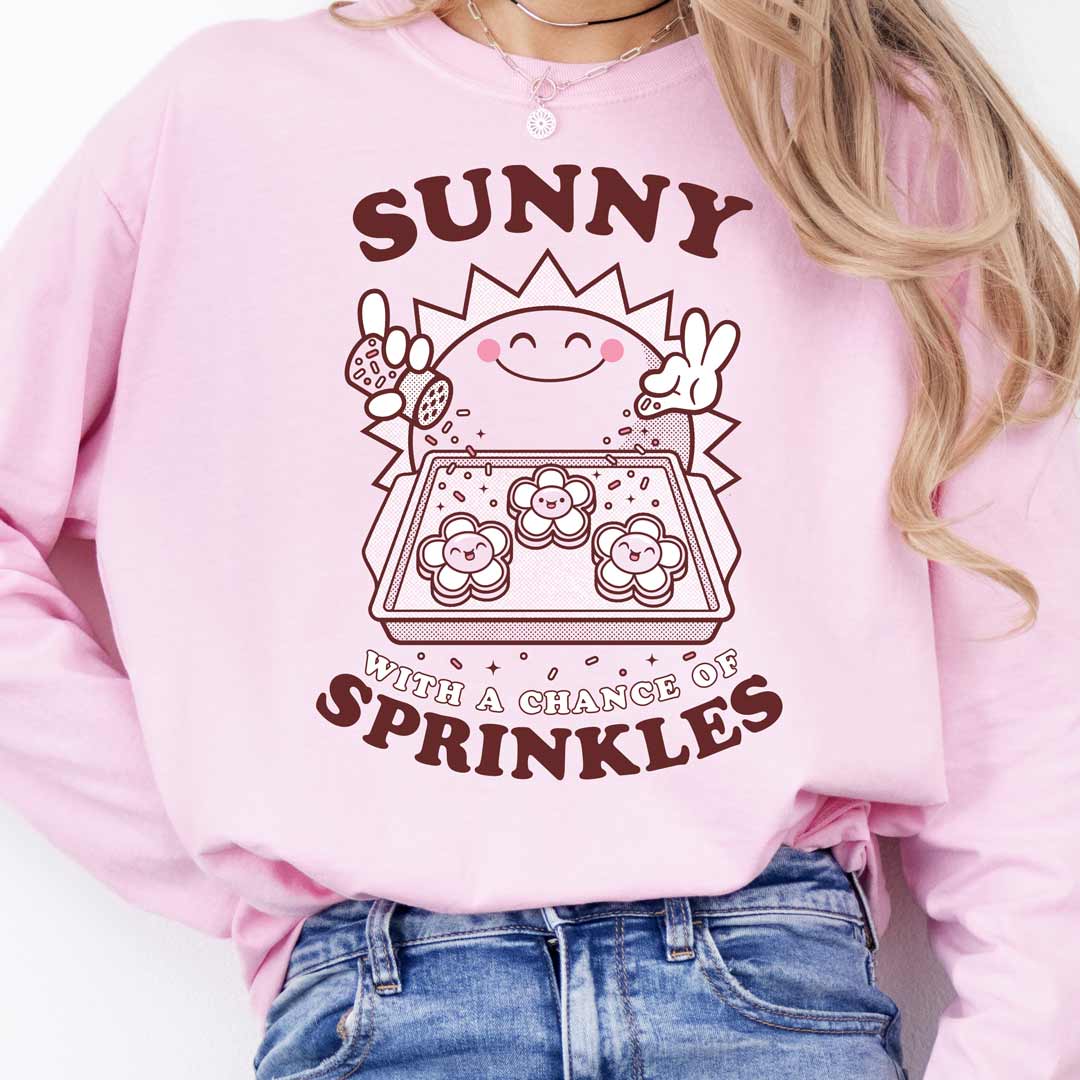 Sunny with a Chance of Sprinkles Unisex Long Sleeve T-Shirt