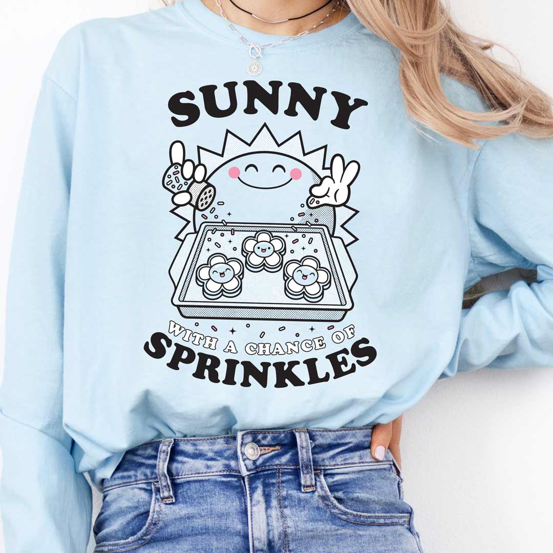 Sunny with a Chance of Sprinkles Unisex Long Sleeve T-Shirt