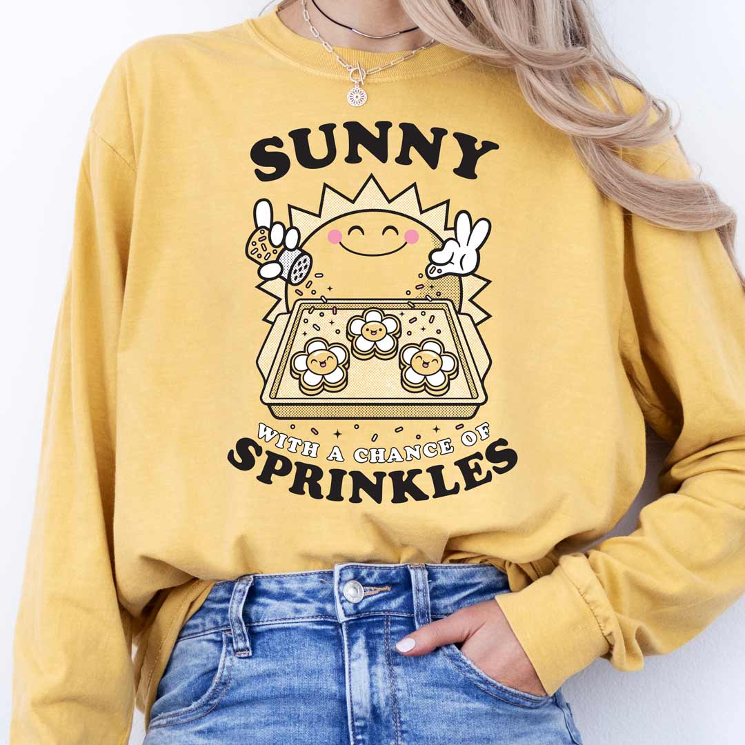 Sunny with a Chance of Sprinkles Unisex Long Sleeve T-Shirt