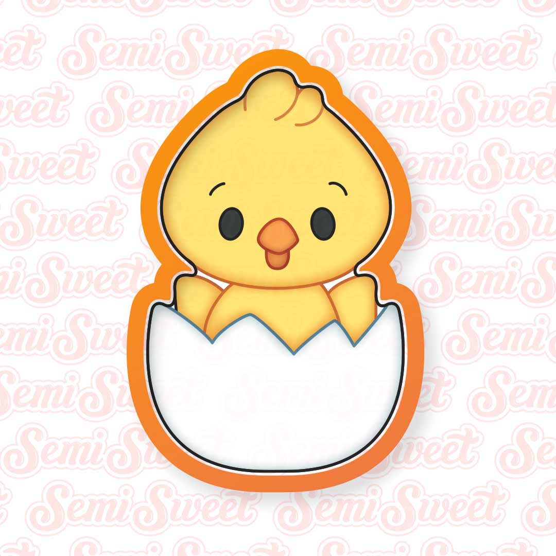 Tall Chick in Egg Cookie Cutter | Semi Sweet Designs