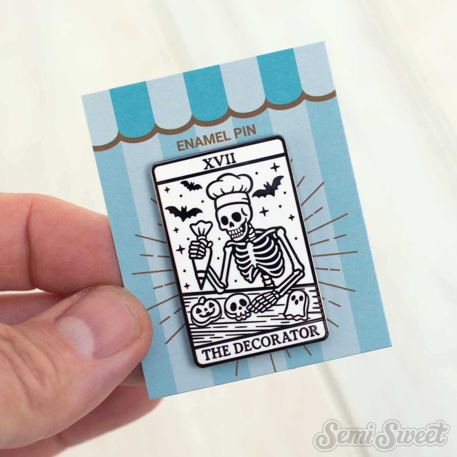 tarot card enamel pin