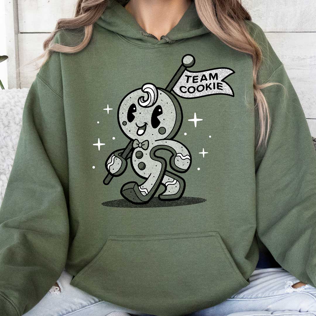 Team Cookie Gingerbread Man Unisex Hoodie