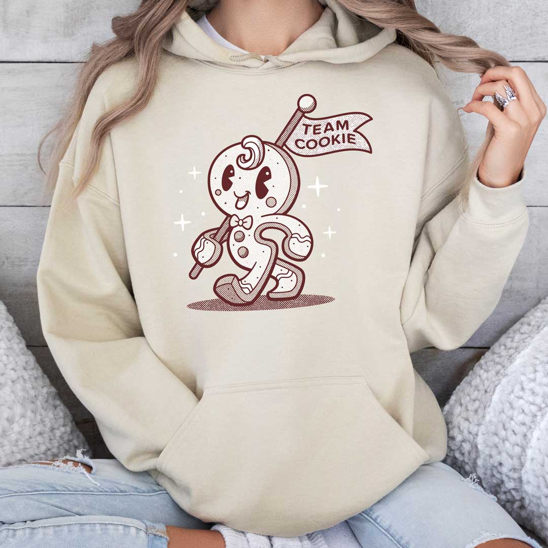 Team Cookie Gingerbread Man Unisex Hoodie