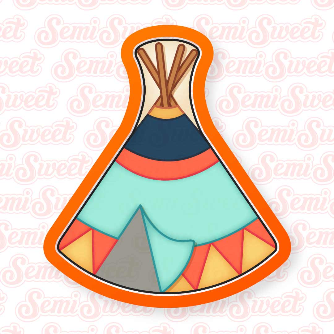 Teepee Cookie Cutter | Semi Sweet Designs