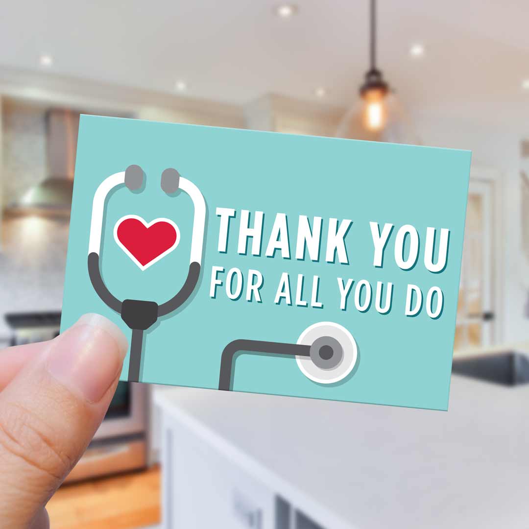 Stethoscope Thank You for All You Do  2" x 3" Tag - Pack of 25