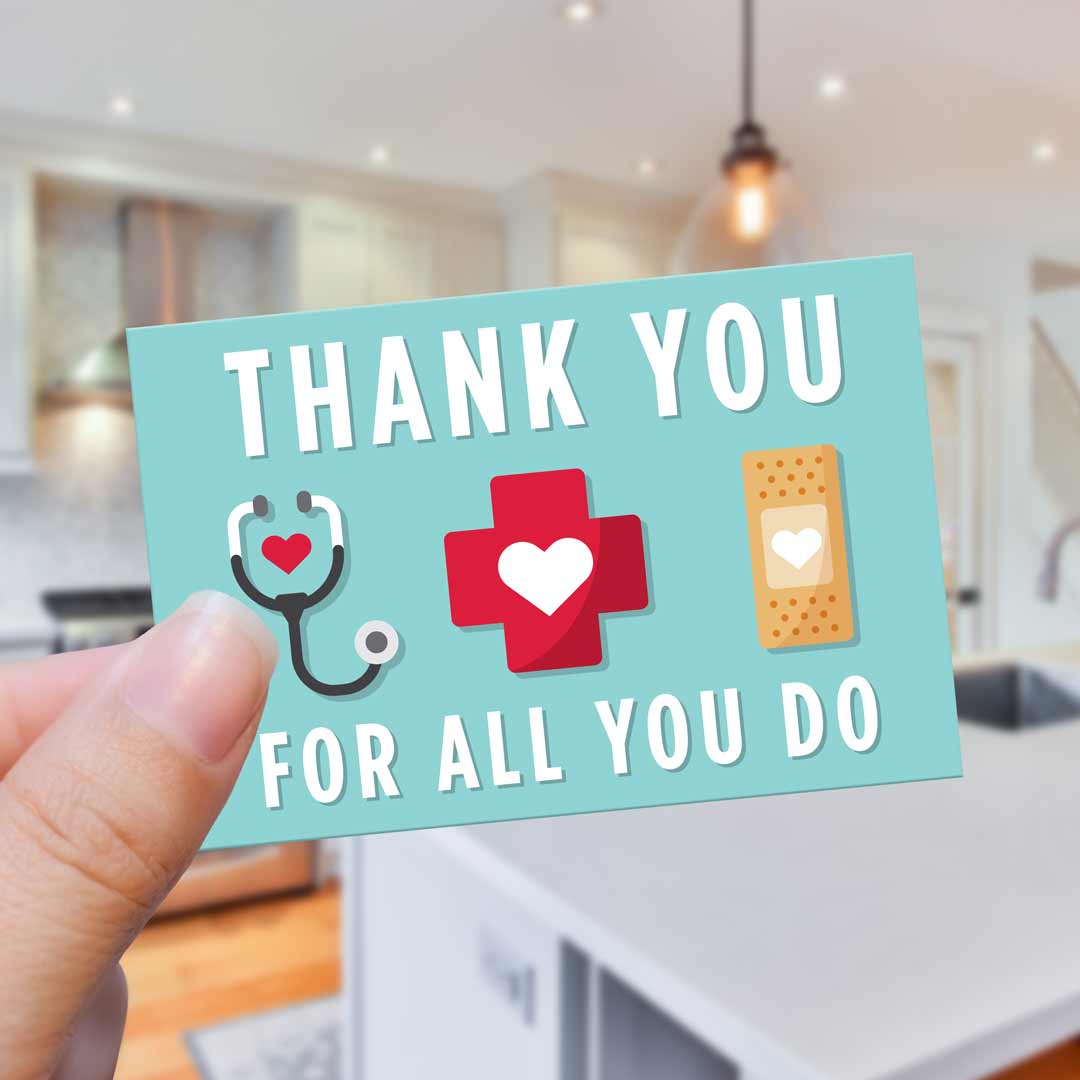 Medical Thank You for All You Do  2" x 3" Tag - Pack of 25