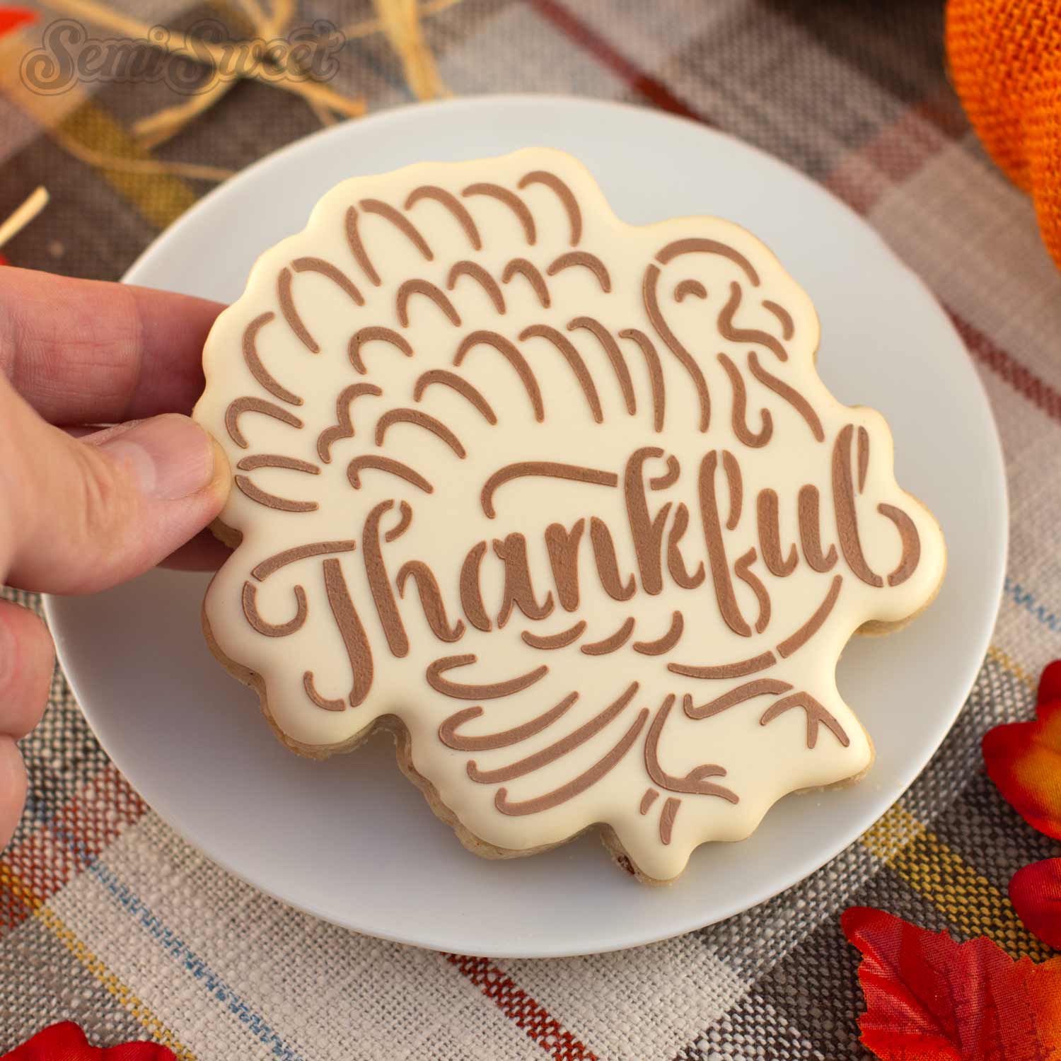 Thankful Turkey Cookie Cutter & Stencil Bundle
