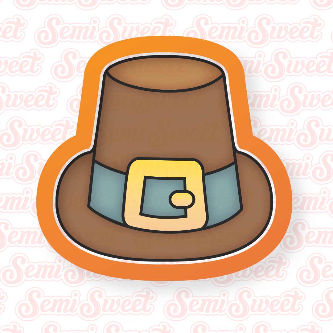 Pilgrim Hat Cookie Cutter | Semi Sweet Designs