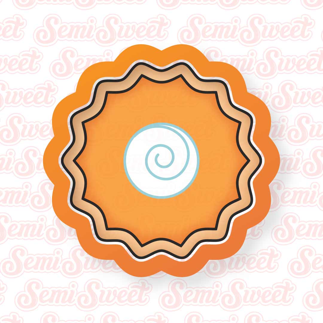 Top View Pie Cookie Cutter | Semi Sweet Designs