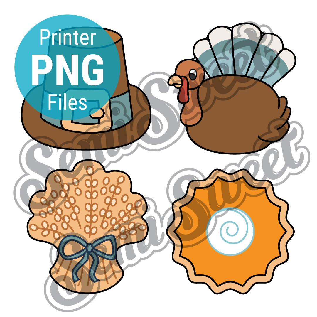 Thanksgiving Mini Set - PNG Images | Semi Sweet Designs