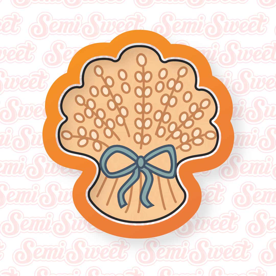 Wheat Sheaf Cookie Cutter | Semi Sweet Designs