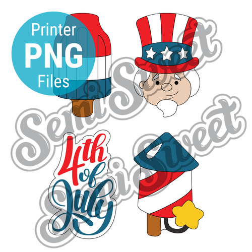 Thin Patriotic Set - PNG Images