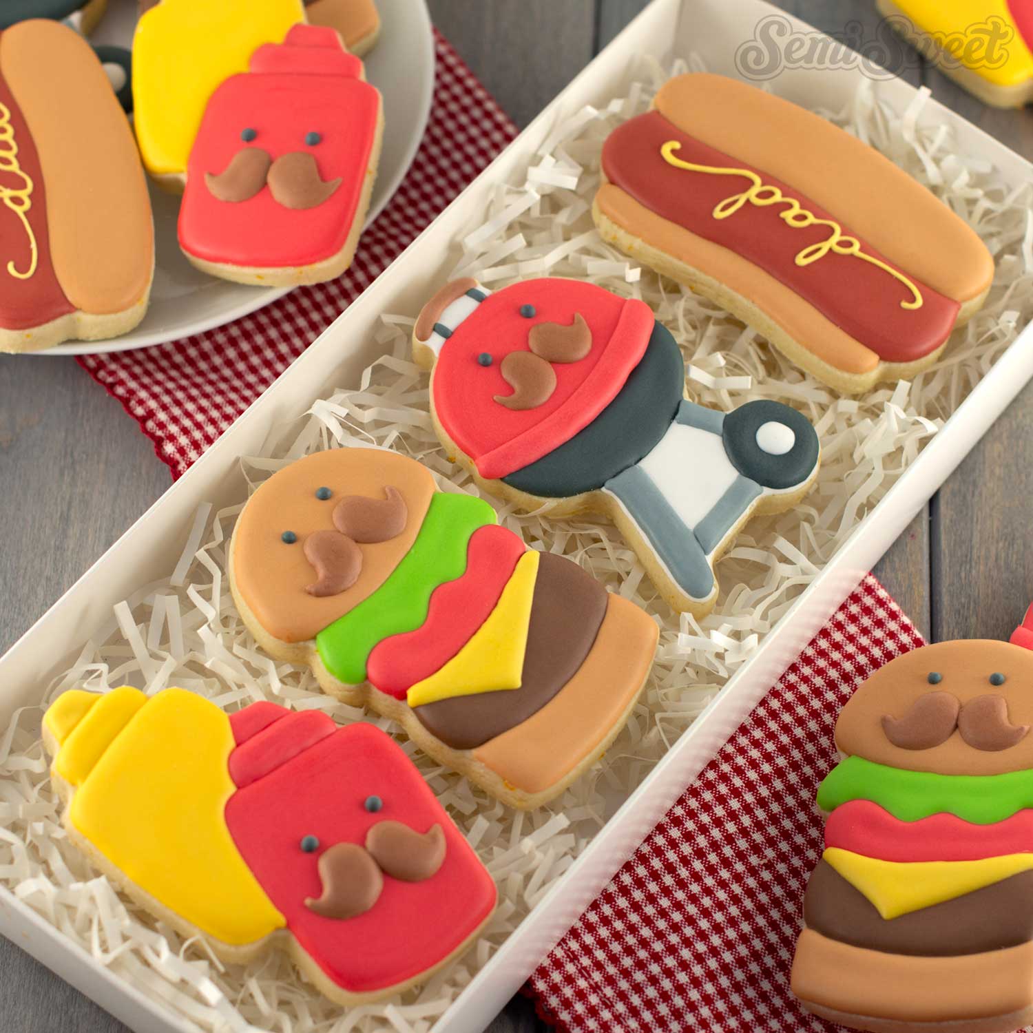 Father's Day Barbecue cookie set | Semi Sweet Designs
