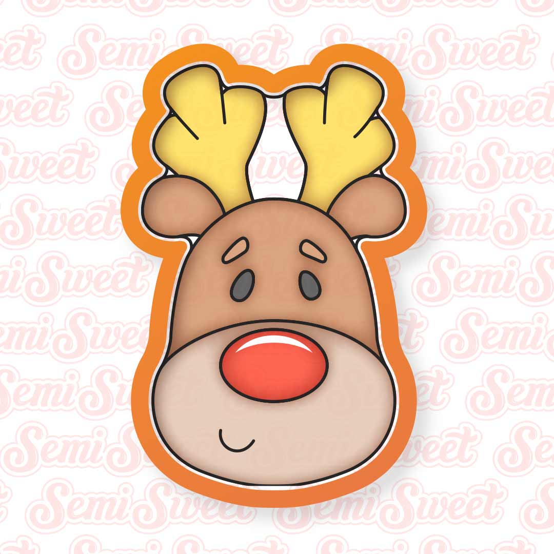 Tall Reindeer Face Cookie Cutter