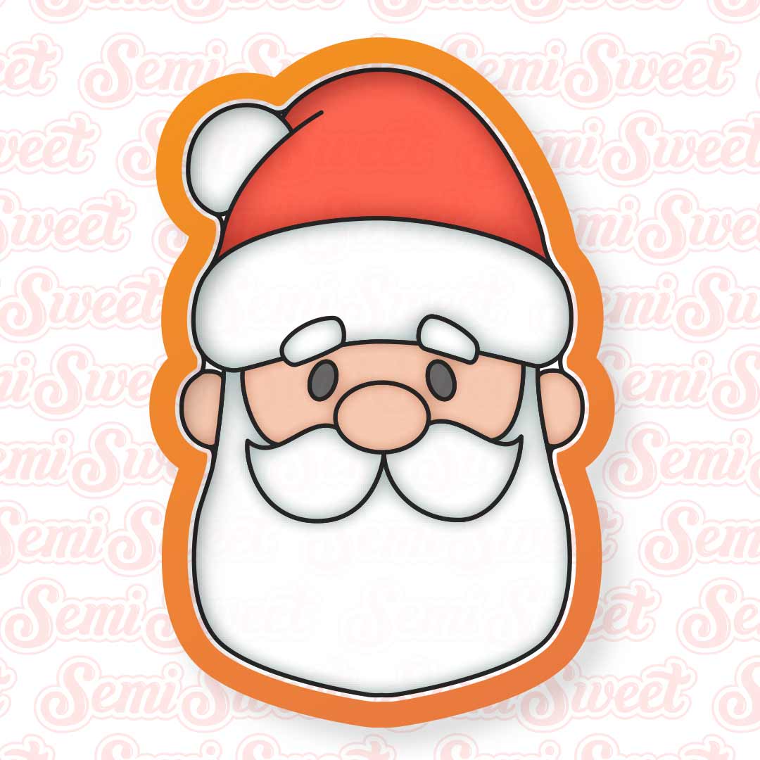 Tall Santa Face Cookie Cutter