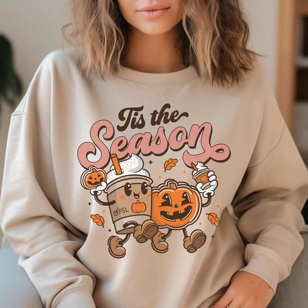 Tis The Season Pumpkin Spice Sand Unisex Sweatshirt