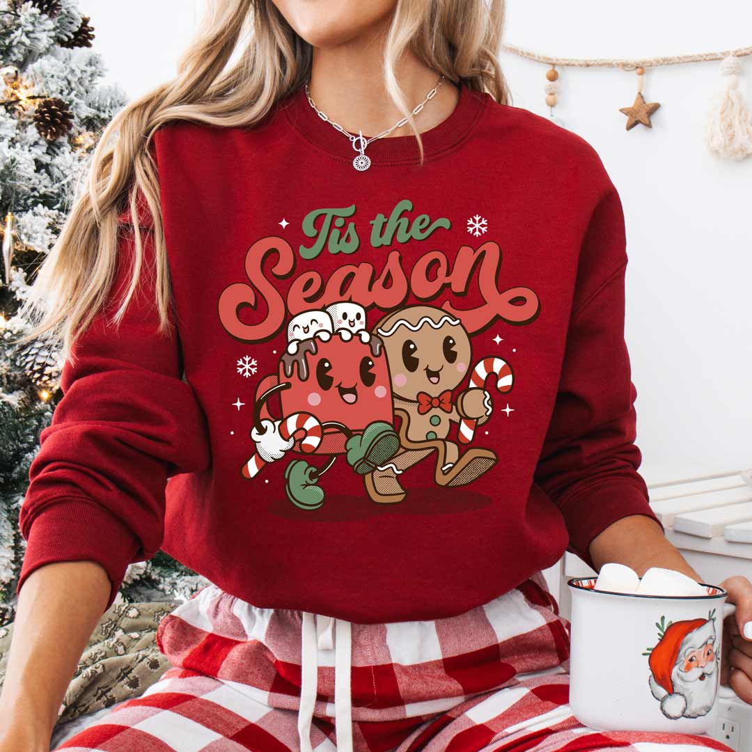 Tis the Season Gingerbread Hot Cocoa Unisex Sweatshirt