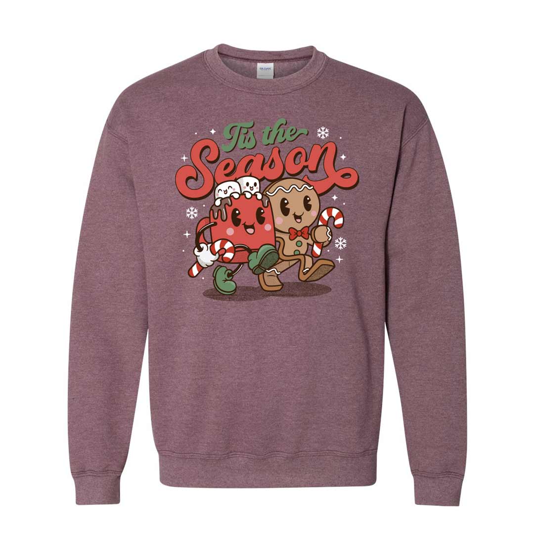 Tis the Season Gingerbread Hot Cocoa Unisex Sweatshirt