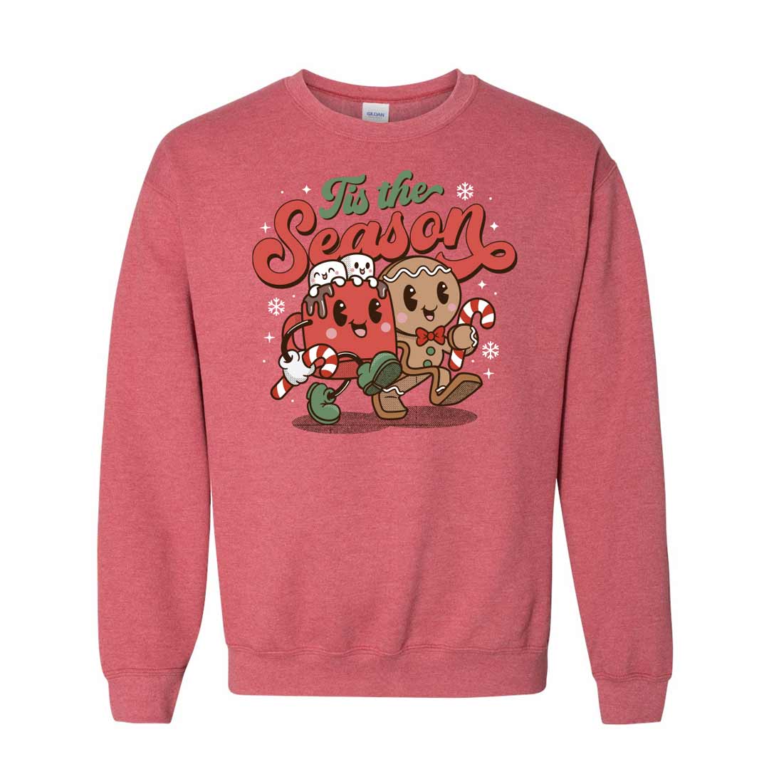 Tis the Season Gingerbread Hot Cocoa Unisex Sweatshirt