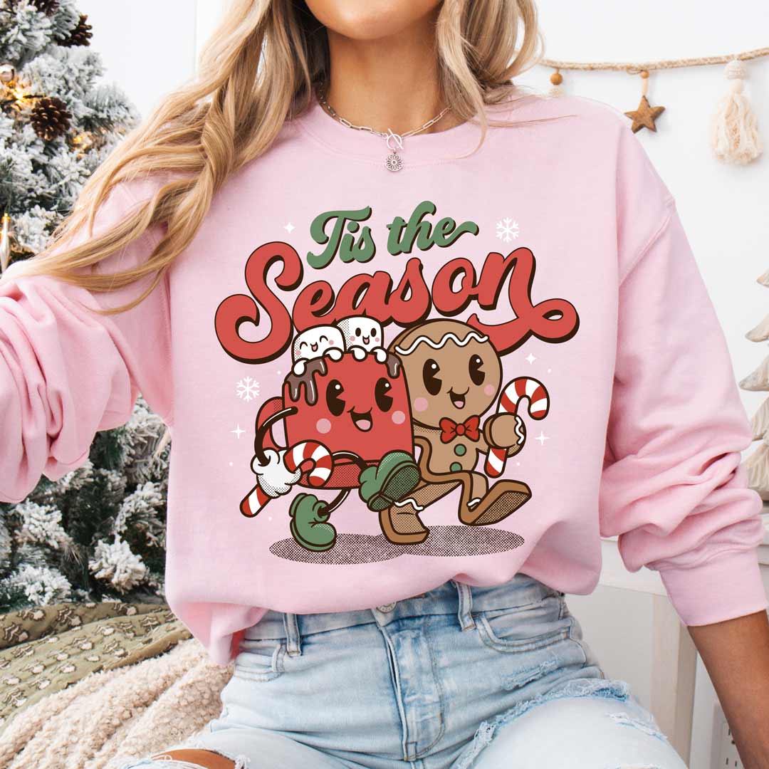 Tis the Season Gingerbread Hot Cocoa Unisex Sweatshirt