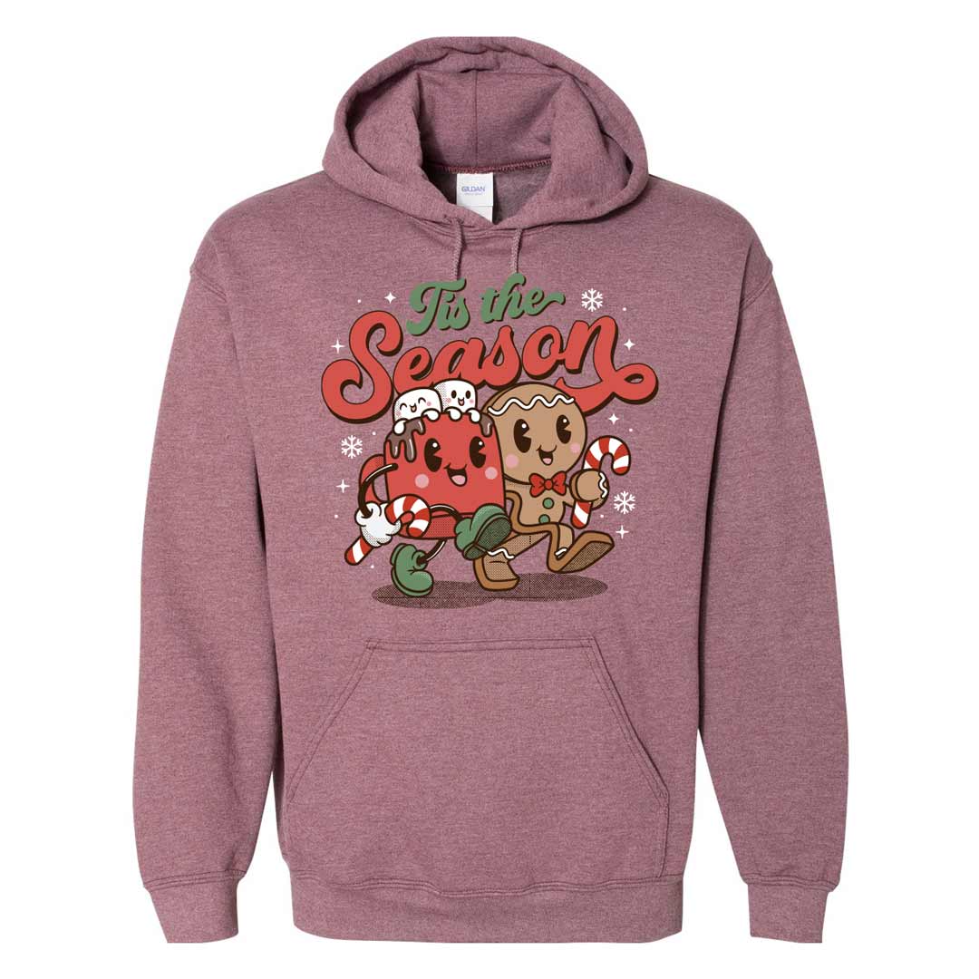 Tis the Season Gingerbread Man Hot Cocoa Unisex Hoodie