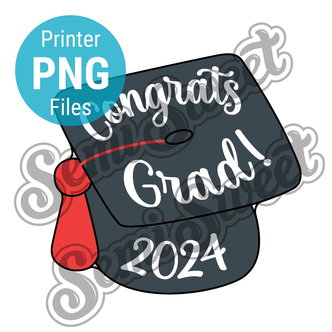 Top-View Graduation Cap - PNG Images | Semi Sweet Designs