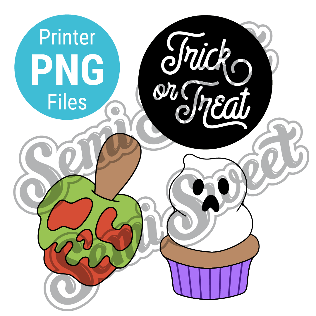 Halloween Treats Platter Set - PNG Images | Semi Sweet Designs