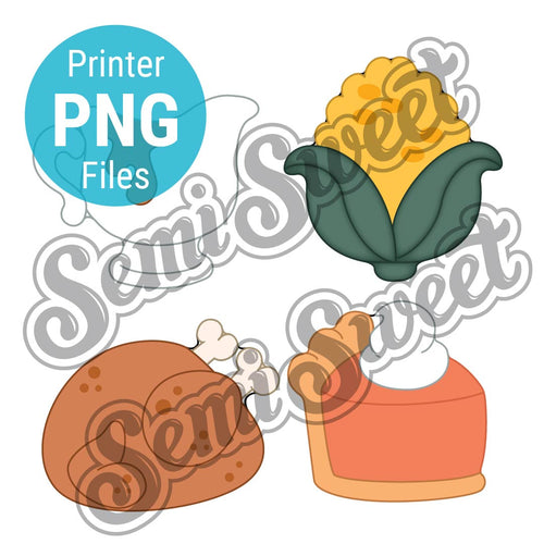 Turkey Dinner Set - PNG Images