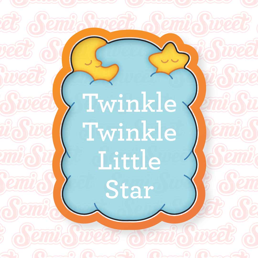 Twinkle Plaque Cookie Cutter | Semi Sweet Designs